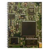 Macro groene printplaat | PCB foto Notitieboek (Voorkant)