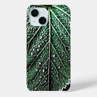 Macro natuur blad iPhone 15 case
