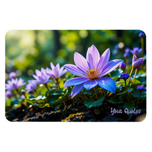 Macro Paarse Bos Wilde Bloemen met Dauw Magneet