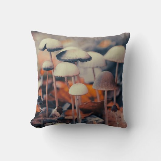 Macro Paddenstoelen Acrylprint Kussen (Voorkant)