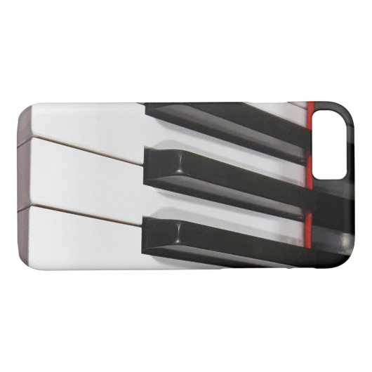 macro-pianotoetsen Case-Mate iPhone case (Achterkant (Horizontaal))