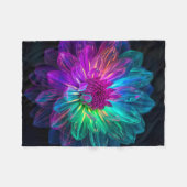 Macro Prism Bloemblaadjes Fleece Deken (Voorkant (Horizontaal))