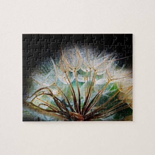 Macro Puffball Flower Photography Close-up Natuur Legpuzzel (Horizontaal)