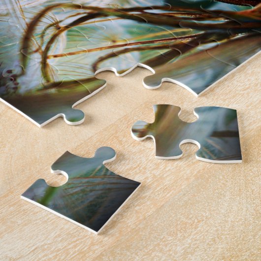 Macro Puffball Flower Photography Close-up Natuur Legpuzzel (Zijkant)