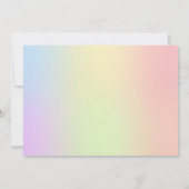 Macro Rainbow Rozen Wedding Invitting Kaart (Achterkant)