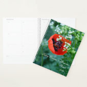 Macro Red Poppy | Artistic Personalized Journal Planner (Display)