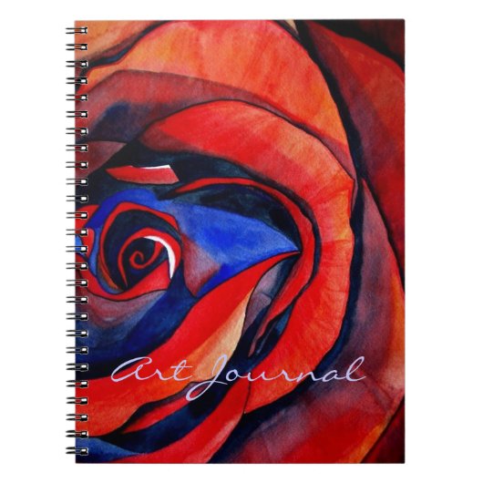 Macro red rose abstract art Journal Notitieboek (Voorkant)