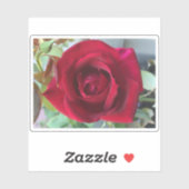 Macro Red Rose Sticker (Vel)