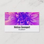 Macro Roze Bloem Visitekaartje (Voorkant)