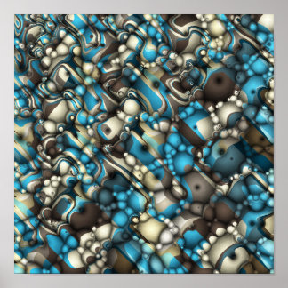 Macro Shapes Abstract Poster