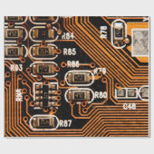 macro-shot van het schakelbord, kabels, condensato cadeaupapier (Vlak)