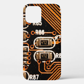 macro-shot van het schakelbord, kabels, condensato Case-Mate iPhone case