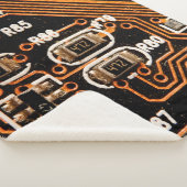 macro-shot van het schakelbord, kabels, condensato sherpa deken (3/4)