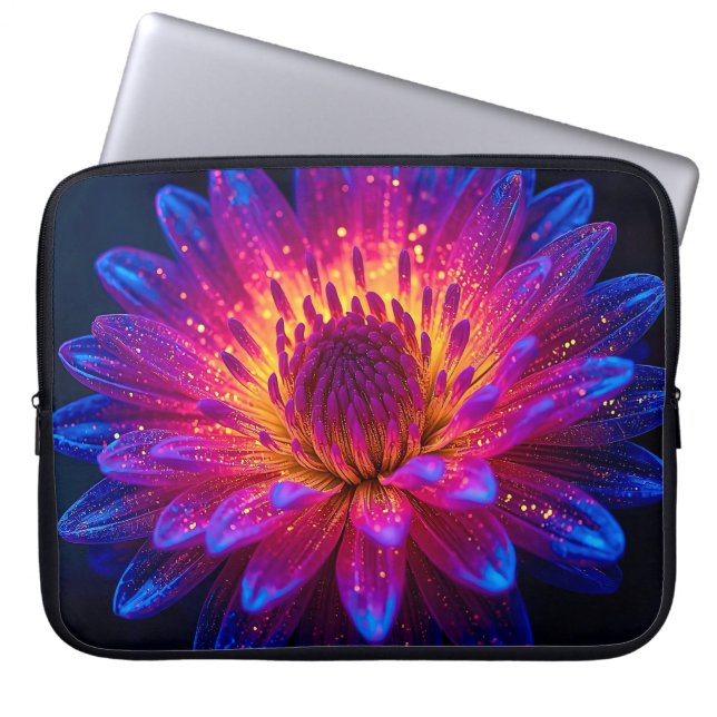 Macro Stellar Burst 15 inch Laptop Sleeve (Voorkant)