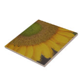 Macro Sunflower Centre Floral Art Tile Tegeltje (Zijkant)