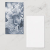 Macro Sunflower in Grayish Blue Visitekaartje (Voorkant / Achterkant)