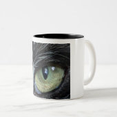 Macro Tuxedo Kat Oog Mok (Voorkant rechts)
