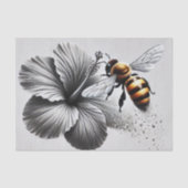 Macro-Uitzicht van een honingbij Tissuepapier (Voorkant)