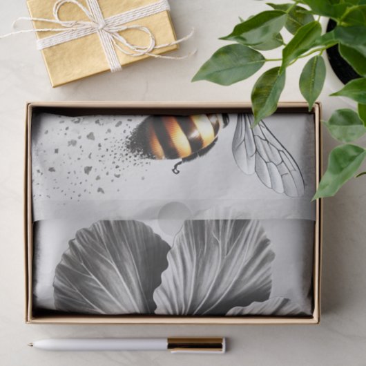 Macro-Uitzicht van een honingbij Tissuepapier (Geschenk)