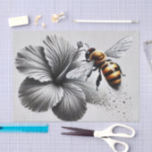 Macro-Uitzicht van een honingbij Tissuepapier (Craft)