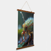 Macro van bosinsecten hangend wandkleed (Gebogen)