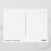 Macro van edelweiss bloem folie feestdagen briefkaart (Achterkant)