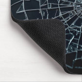 Macro van gebroken gehard glas muismat (Hoek)