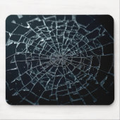Macro van gebroken gehard glas muismat (Voorkant)