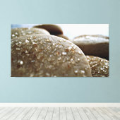 Macro Voedsel Foto Suiker Cookies Canvas Afdruk (Insitu (Houten vloer))