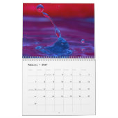 Macro Water Druppels Agenda Kalender (Feb 2027)