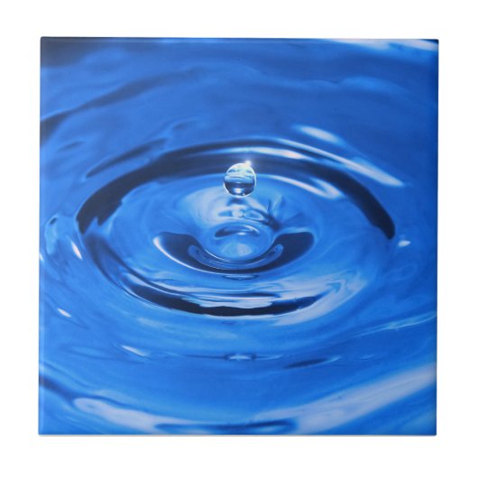 Macro waterdruppel tegeltje (Voorkant)