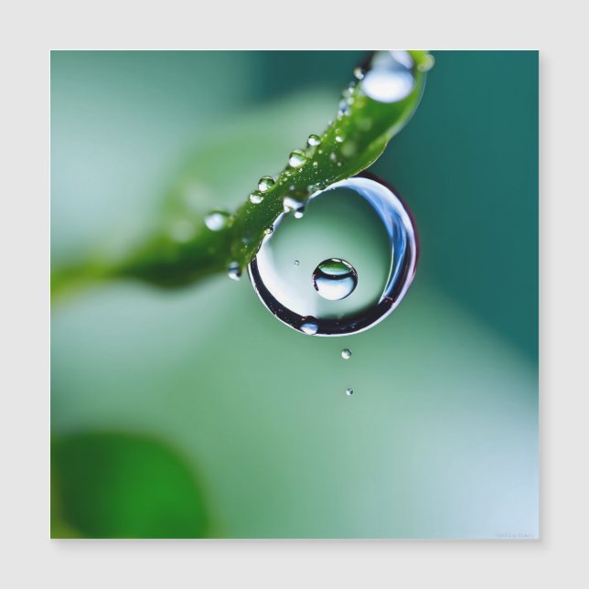 Macro waterdruppels (Voorkant)