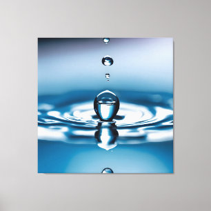 Macro waterdruppels canvas afdruk