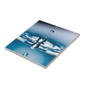 Macro waterdruppels tegeltje (Zijkant)