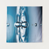 Macro waterdruppels wandkleed (Voorkant (horizontaal))