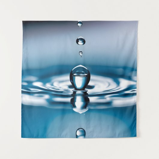 Macro waterdruppels wandkleed (Voorkant)
