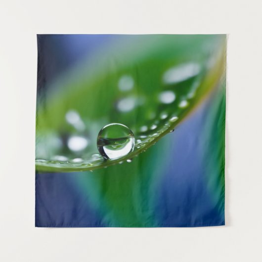 Macro waterdruppels wandkleed (Voorkant)