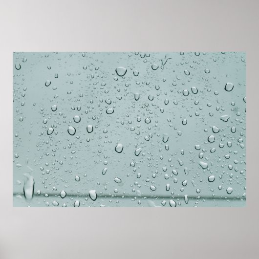 Macroafvoer van watervallen poster (Voorkant)