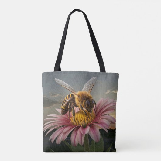 macrobij tote bag (Achterkant)