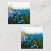 Macrobloemen in veld, voor bloemist, Visitekaartje (Voorkant / Achterkant)