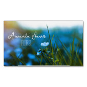 Macrobloemen in veld, voor bloemist, Visitekaartje Magnetisch Visitekaartje (Voorkant)