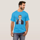 MacroCartoon met Franse vlag T-shirt (Voorkant volledig)
