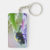 Macrofoto van Bumble Bee Sleutelhanger (achterkant)