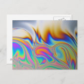 Macrofoto van een zeepbel briefkaart (Voorkant / Achterkant)