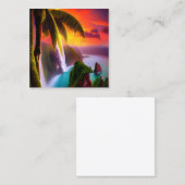 Macrofotografie, macrolens, zeer gedetailleerd, co vierkante visitekaartje (Voorkant / Achterkant)