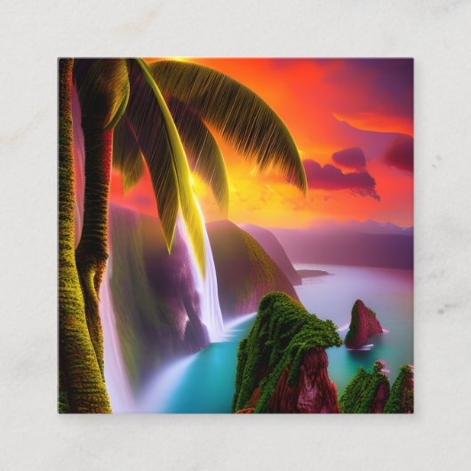 Macrofotografie, macrolens, zeer gedetailleerd, co vierkante visitekaartje (Voorkant)