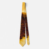 Macrofotografie van een zonnebloem stropdas (Voorkant)