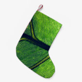 Macrofotografie van groen blad kleine kerstsok (Voorkant (Hangend))