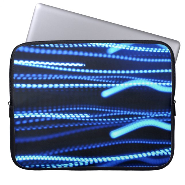 Macrofotografie van lichten laptop sleeve (Voorkant)