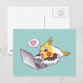 Macrokolibrie papegaai briefkaart (Voorkant / Achterkant)